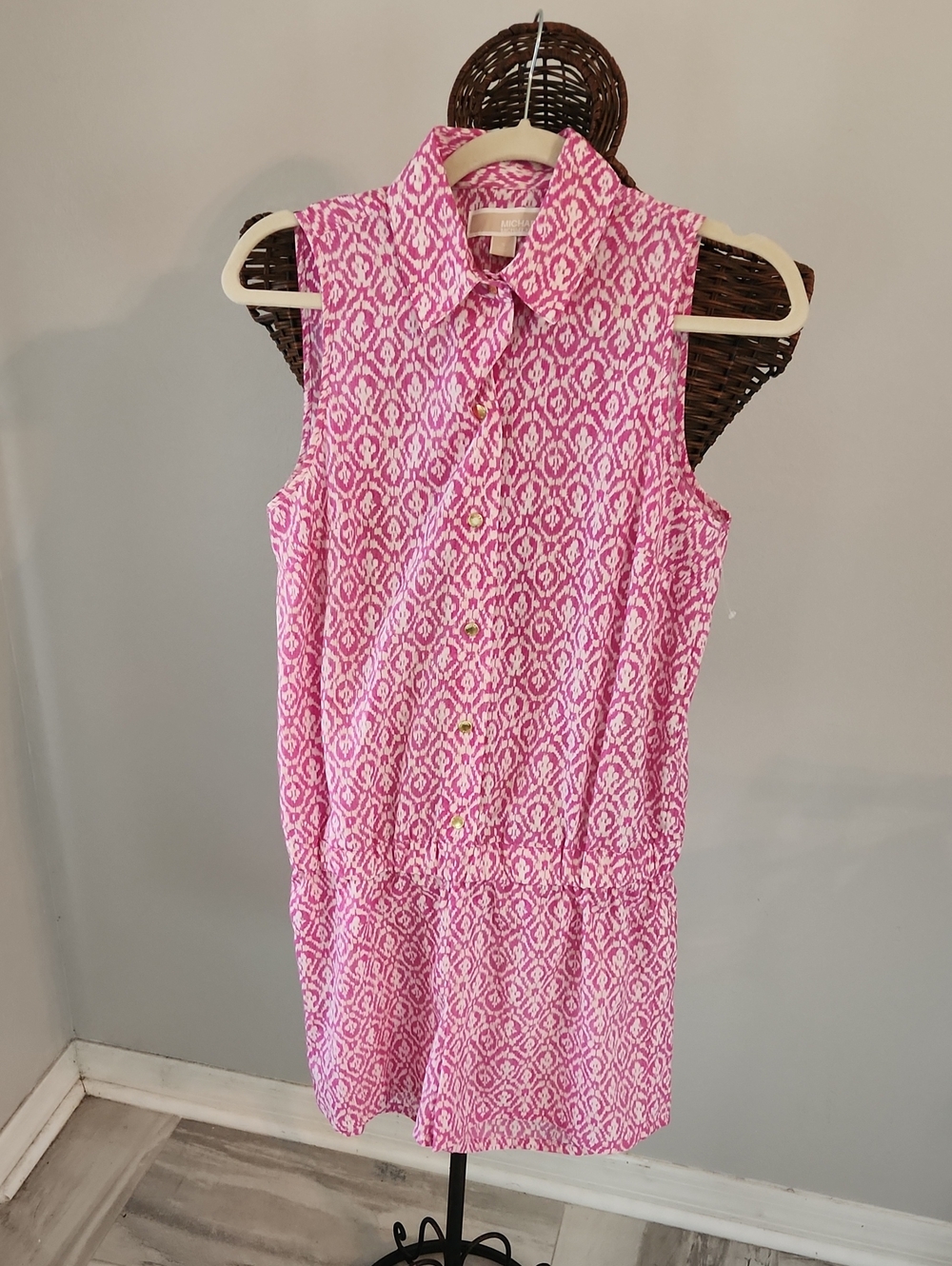 Pink Pattern Shorts Romper